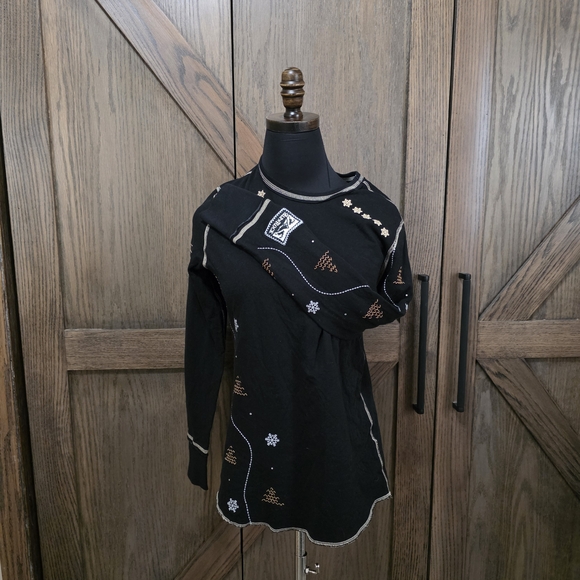 Alp N Rock Tops - Alp N Rock Black and Gray Long Sleeve Top